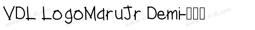 VDL LogoMaruJr Demi字体转换